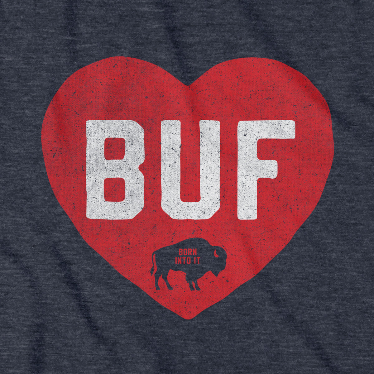 Buffalo Block Heart T-Shirt