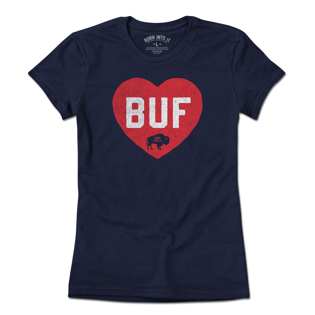 Buffalo Block Heart T-Shirt