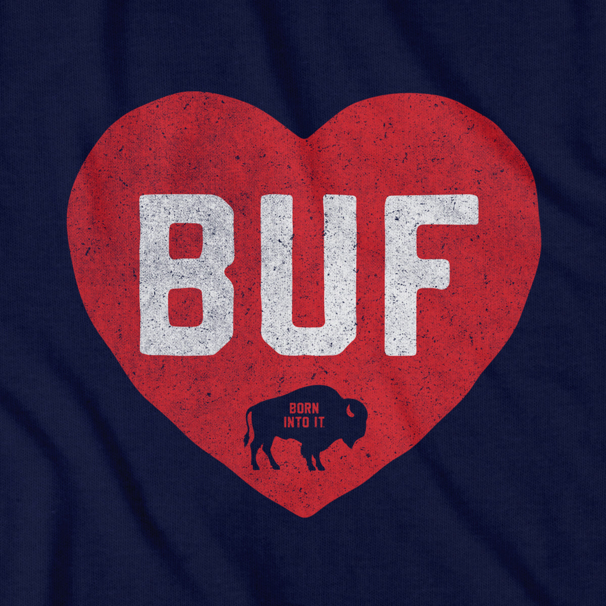 Buffalo Block Heart T-Shirt