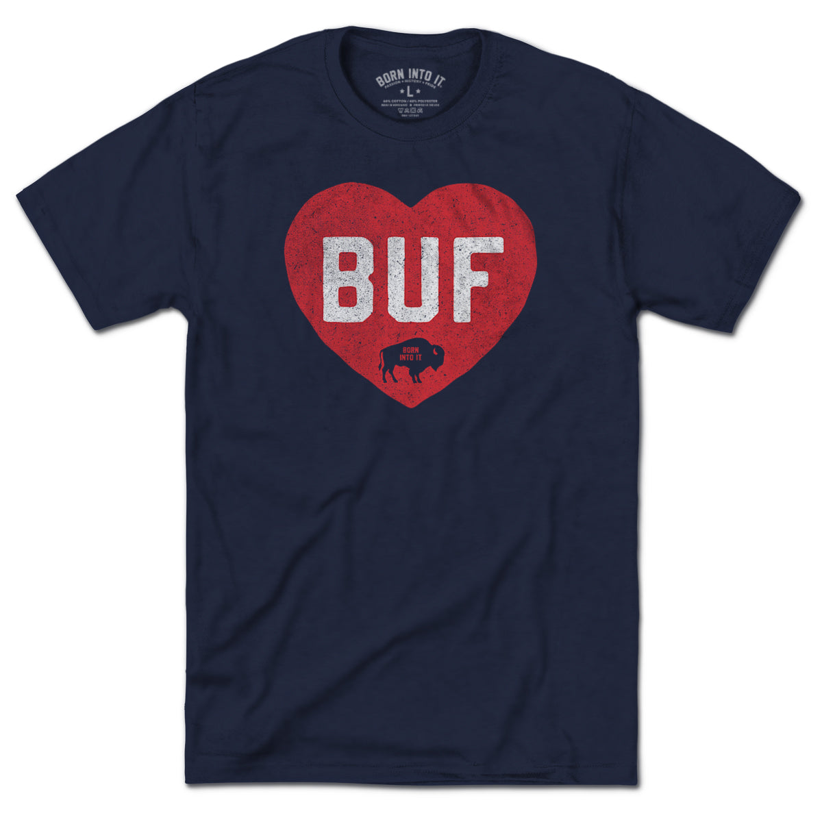 Buffalo Block Heart T-Shirt