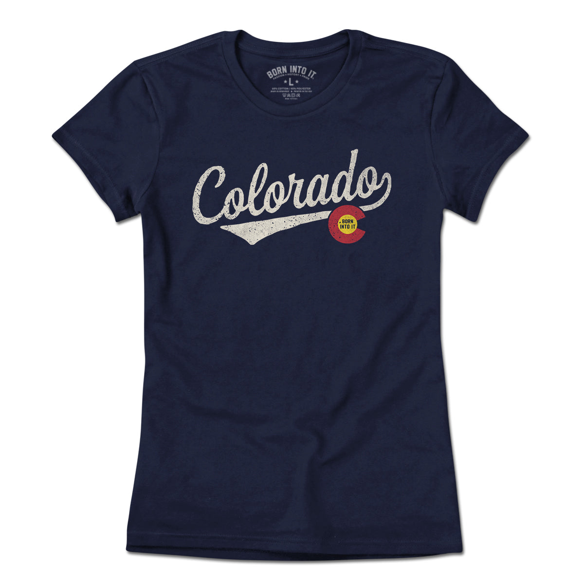 Colorado Sweeper T-Shirt in navy, flat product view