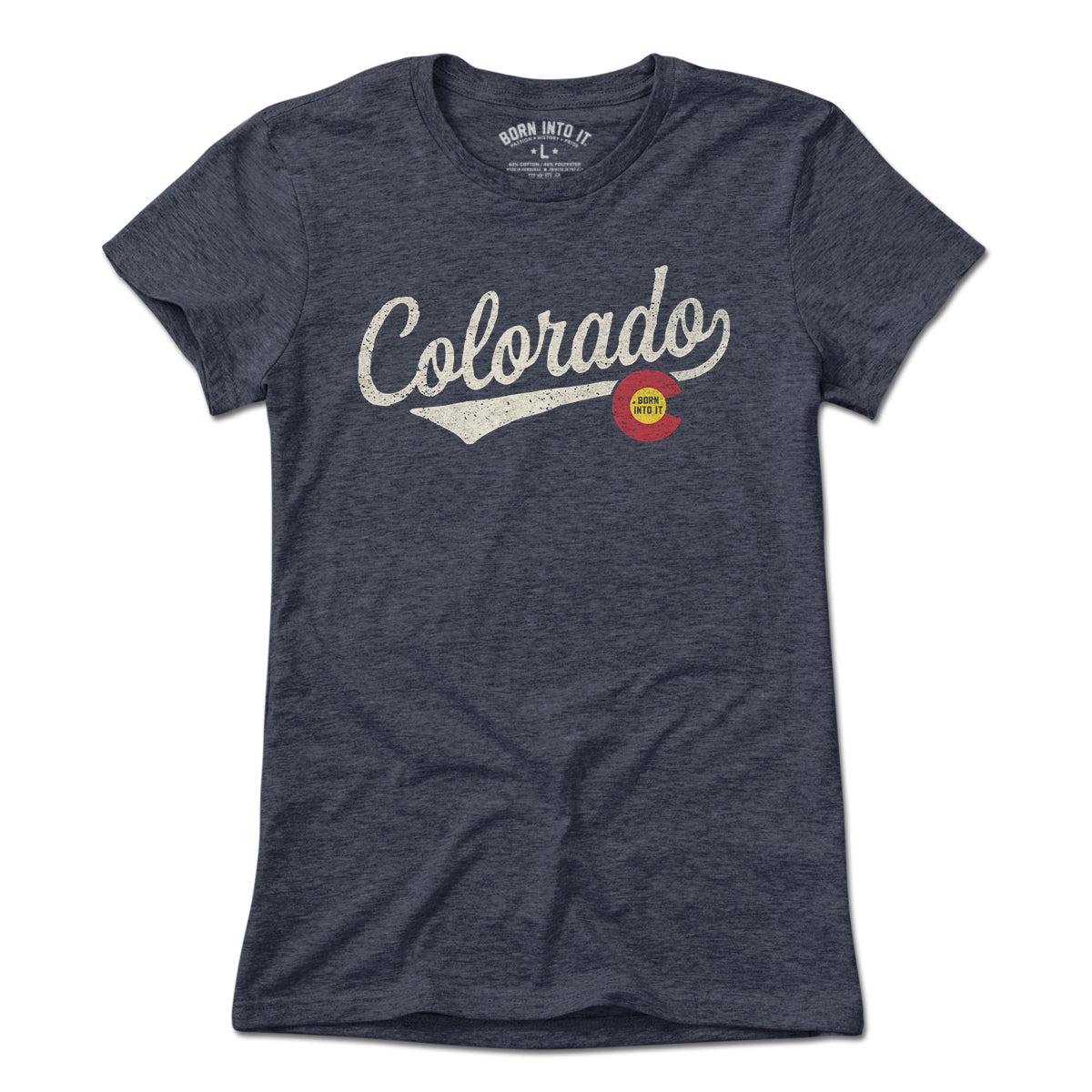 Colorado Sweeper T-Shirt in heather blue, flat product view