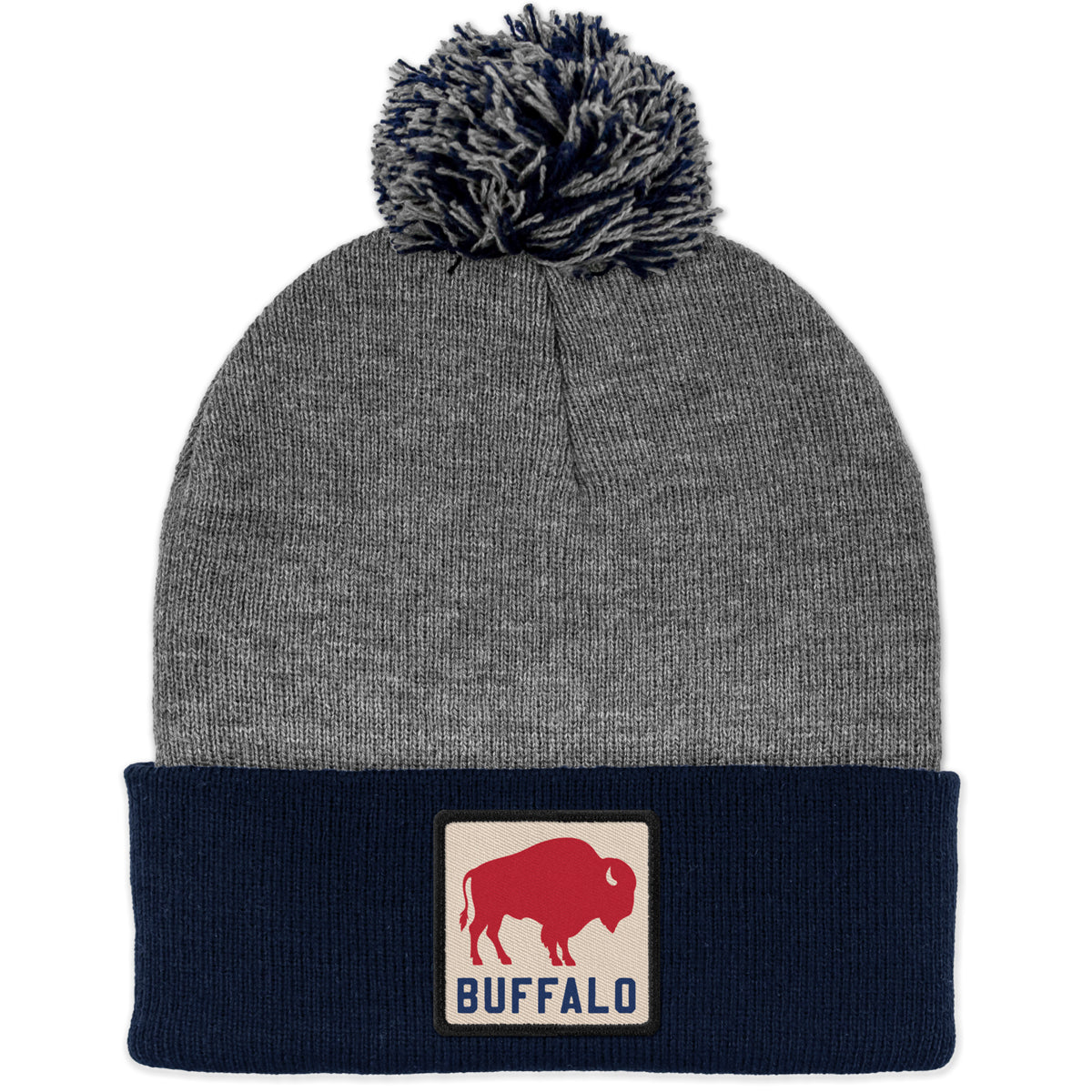 Buffalo Town Square Patch Two Tone Knit