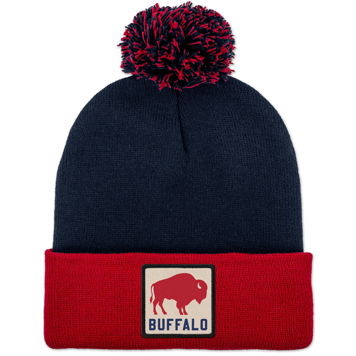 Buffalo Town Square Patch Two Tone Knit