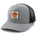 Born Into It Cleveland Go Dawgs Town Square classic snapback trucker hat in gray with embroidered logo and mesh back.