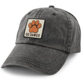 Born Into It Cleveland Go Dawgs Town Square Dad Hat, black hat with embroidered logo, adjustable strap and curved brim.