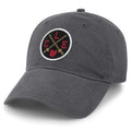 Born Into It Cleveland Sword Crossroads dad hat featuring a curved brim and embroidered design, casual accessory for everyday wear.