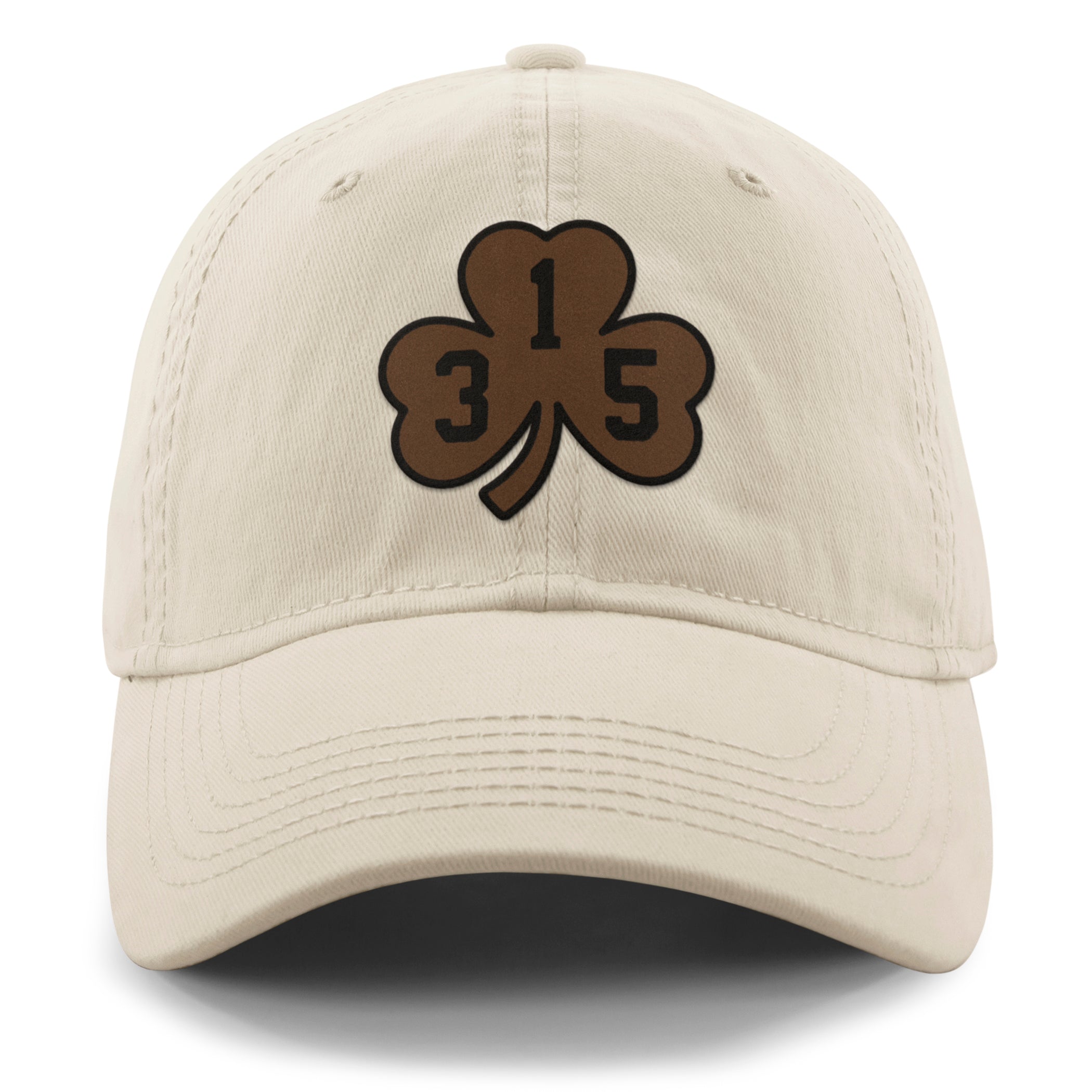 Syracuse 315 Shamrock Leather Patch Dad Hat