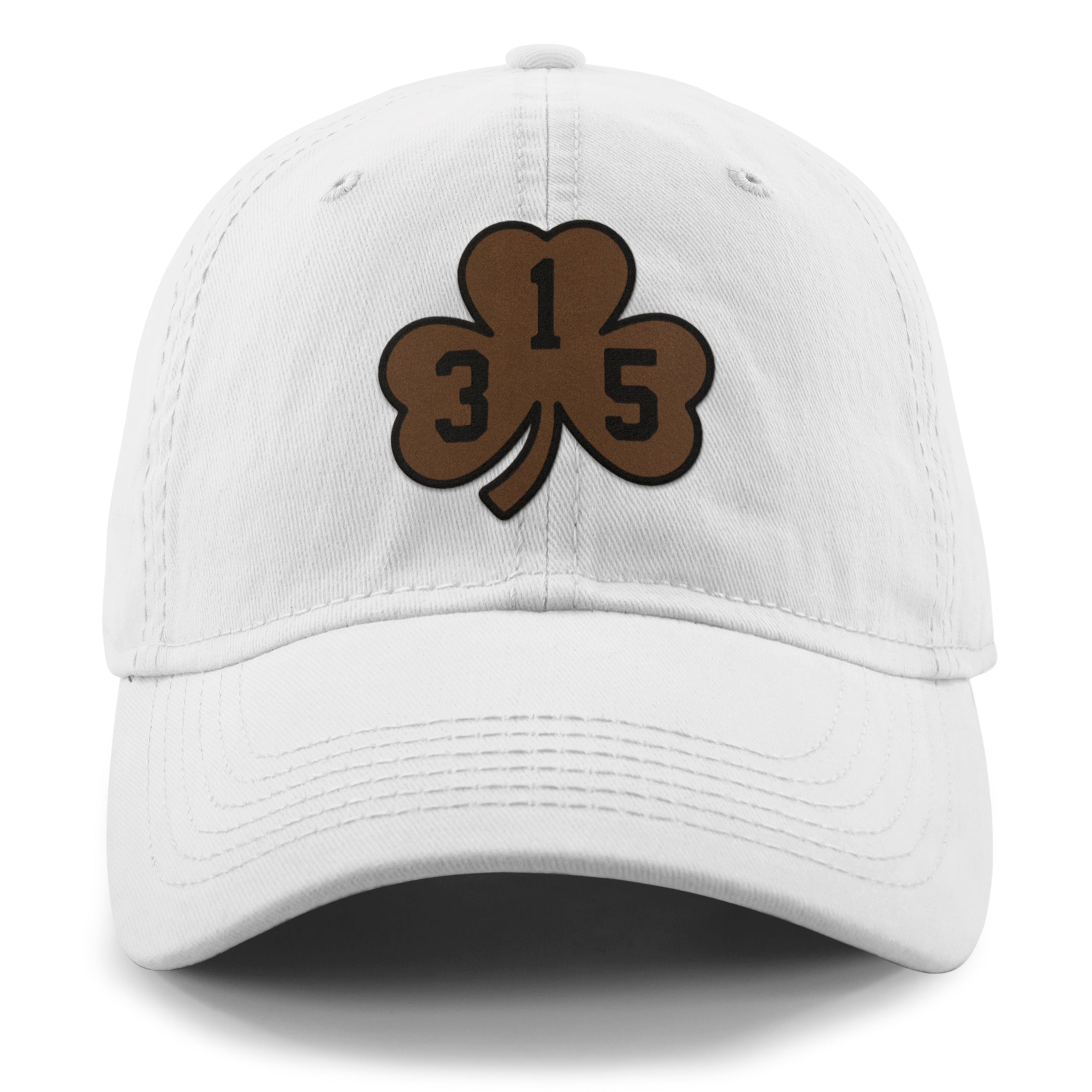 Syracuse 315 Shamrock Leather Patch Dad Hat