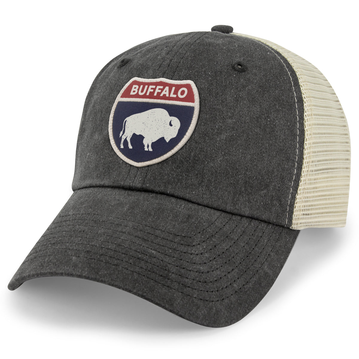 Buffalo Interstate Sign Relaxed Trucker Hat