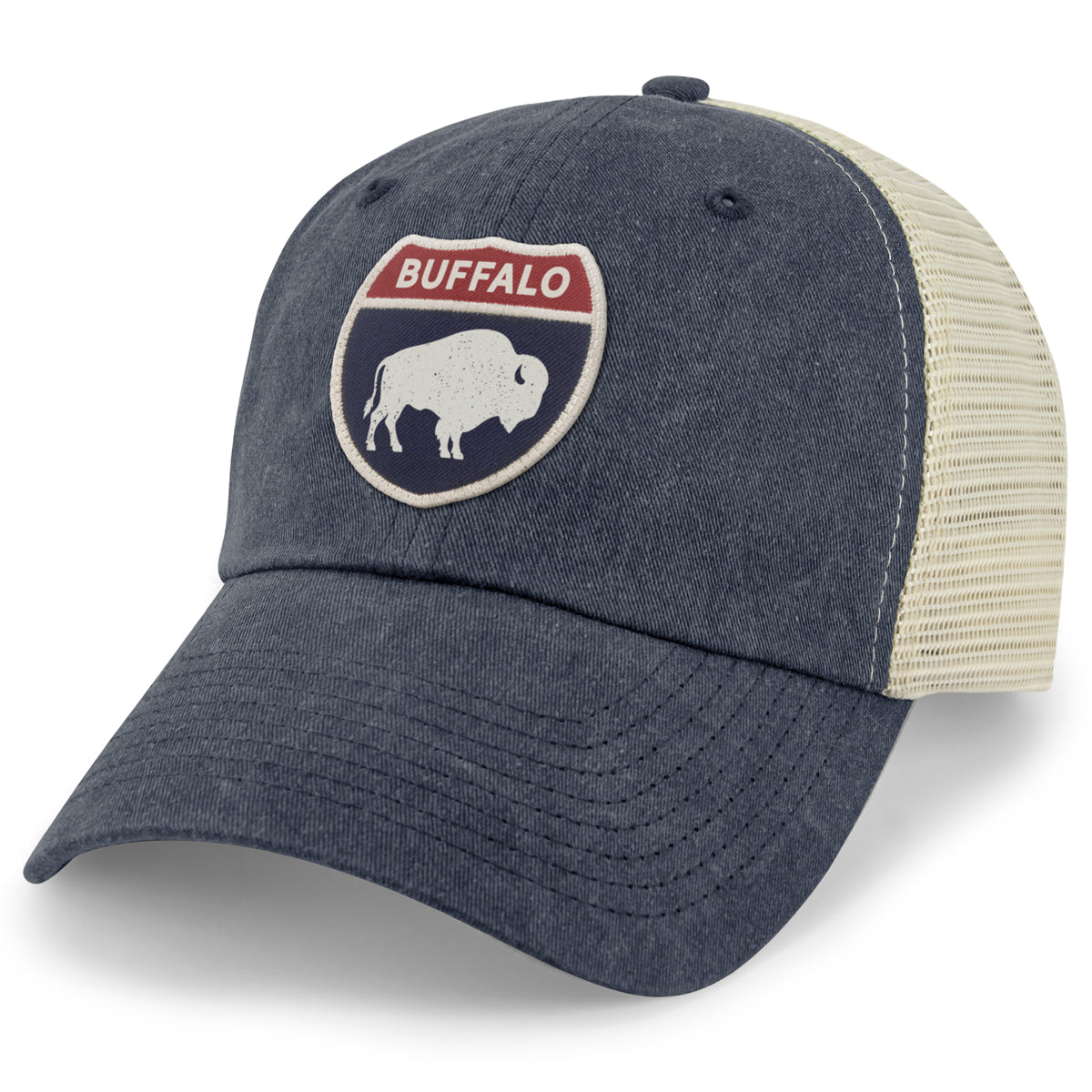 Buffalo Interstate Sign Relaxed Trucker Hat