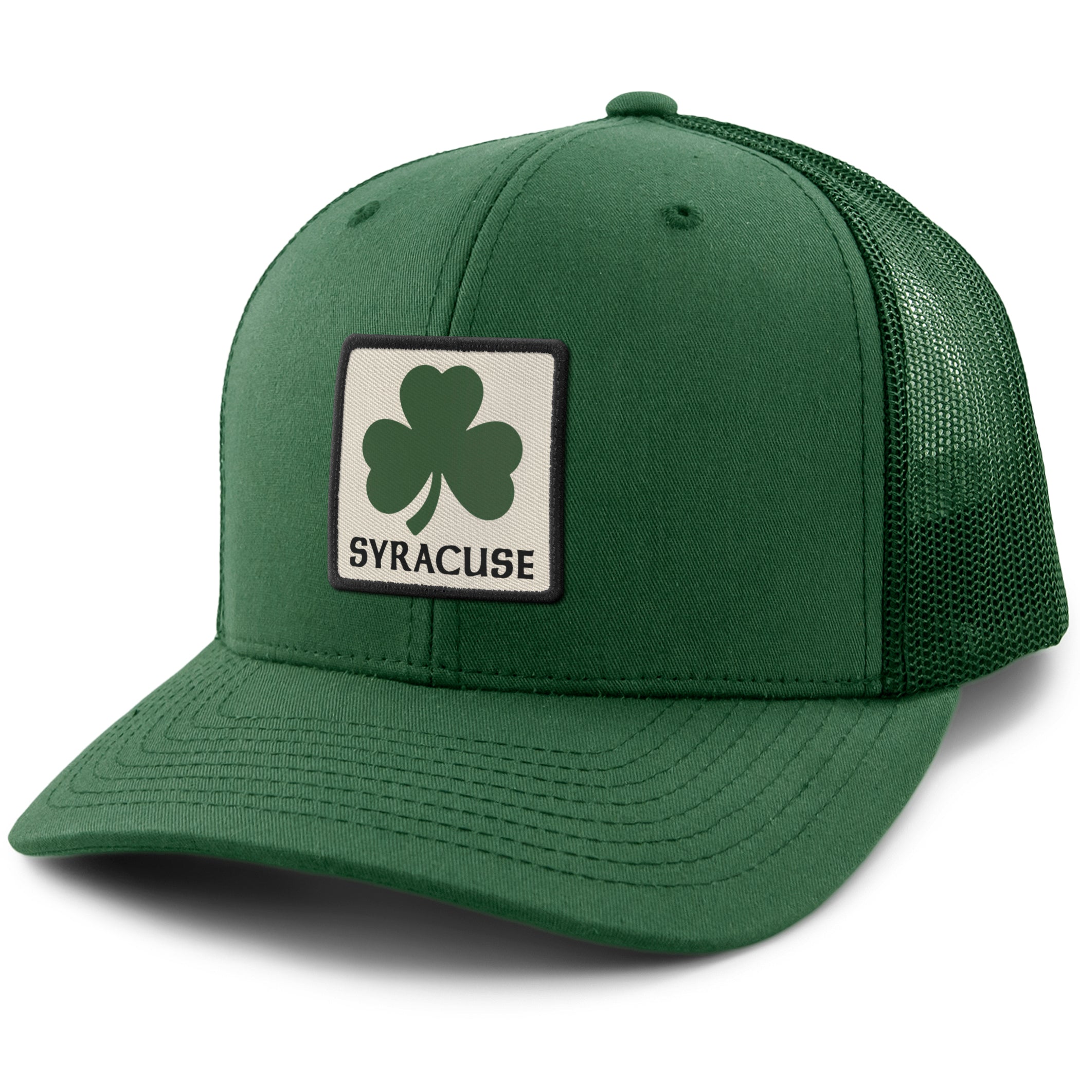 Syracuse Shamrock Town Square Classic Snapback Trucker Hat