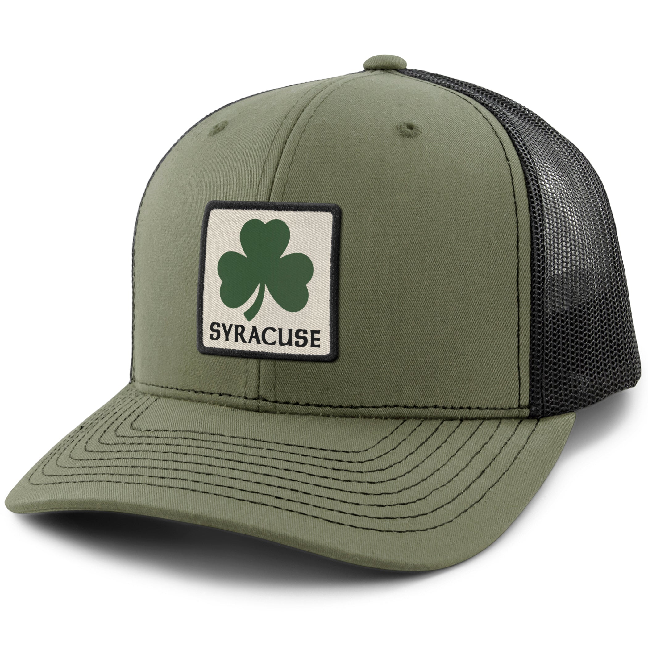 Syracuse Shamrock Town Square Classic Snapback Trucker Hat