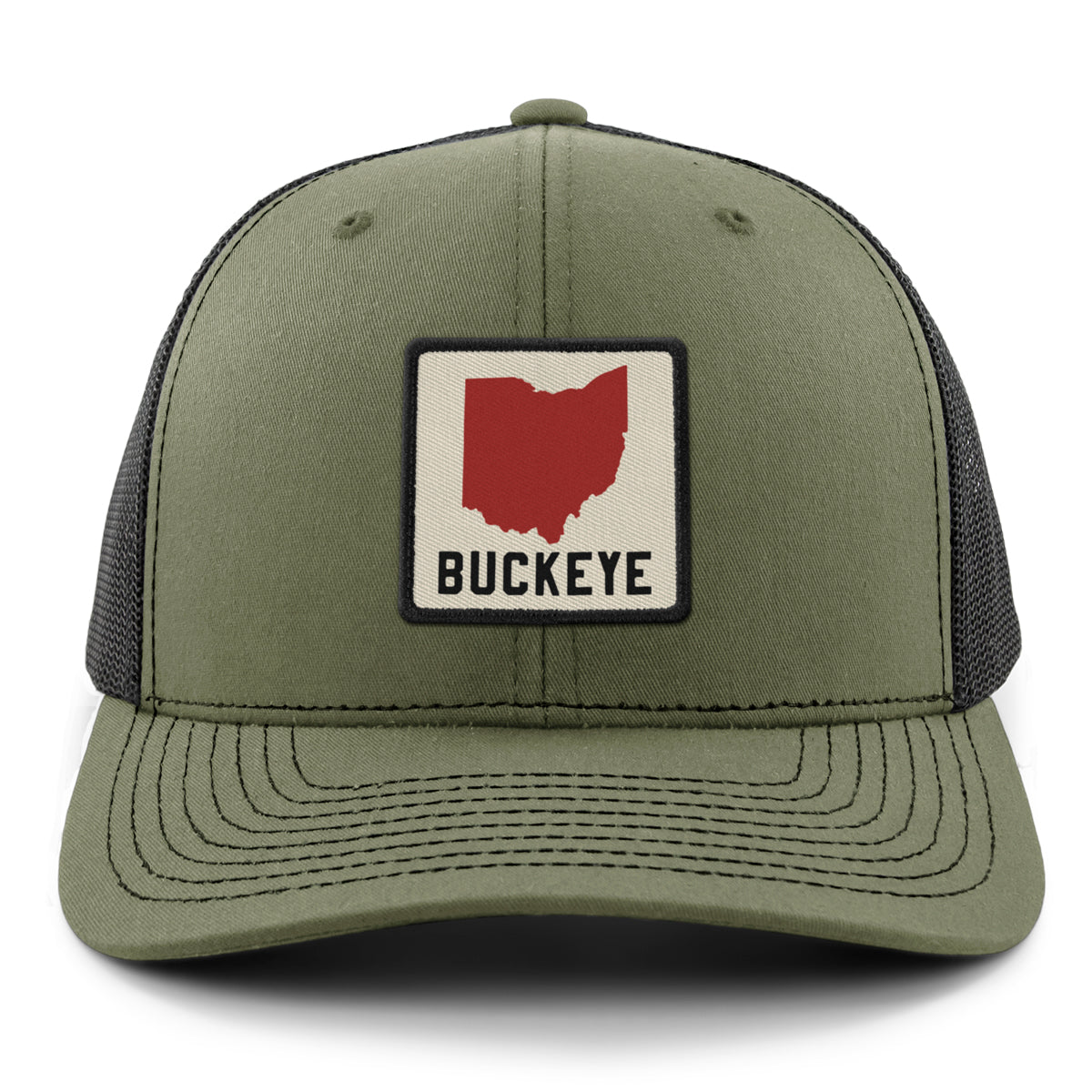 Ohio Buckeye Town Square Classic Snapback Trucker Hat