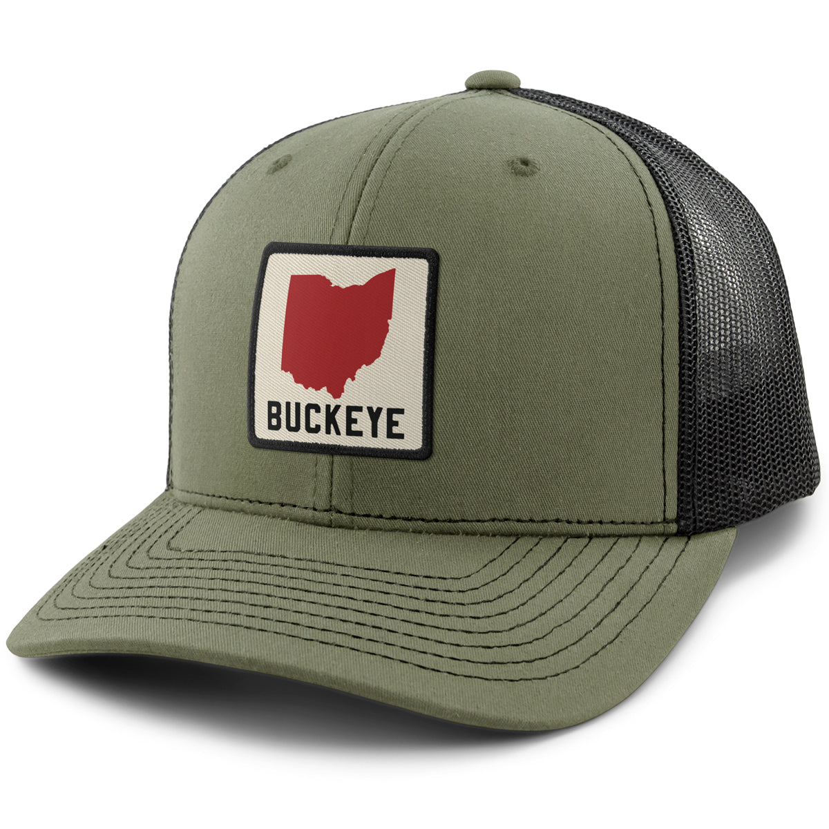 Ohio Buckeye Town Square Classic Snapback Trucker Hat