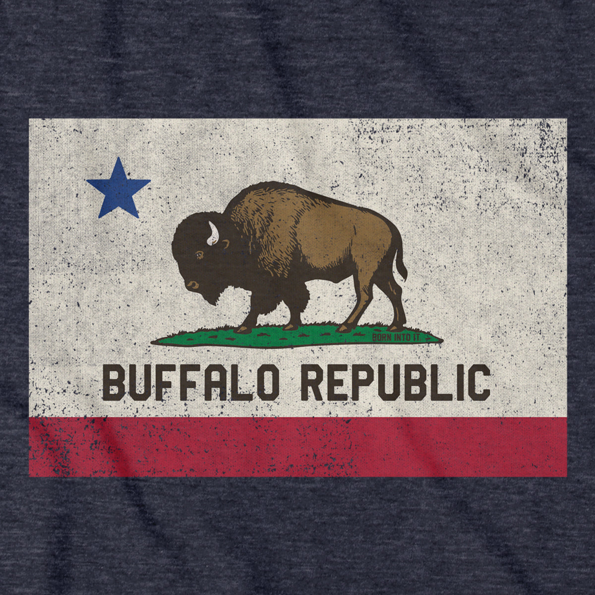 Buffalo Republic Flag T-Shirt