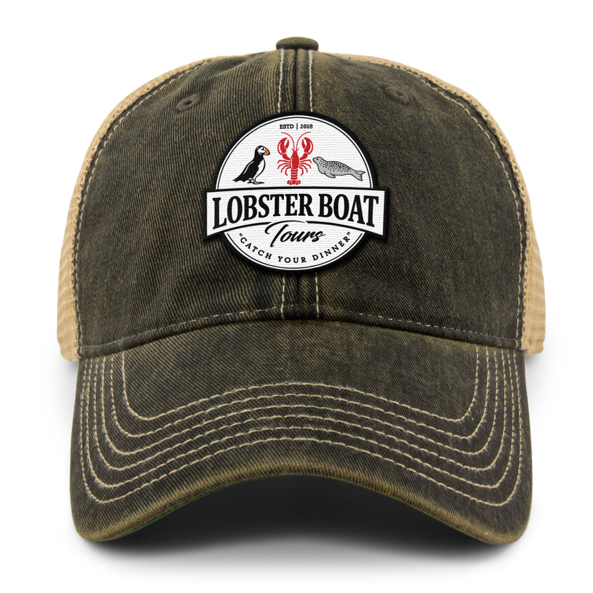 Lobster Boat Tours Dirty Water Trucker Hat