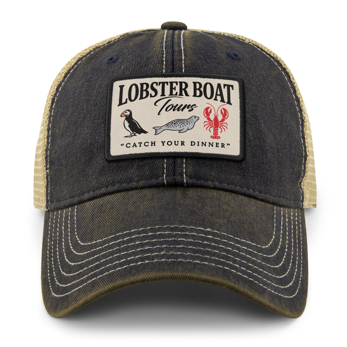 Lobster Boat Tours Dirty Water Trucker Hat