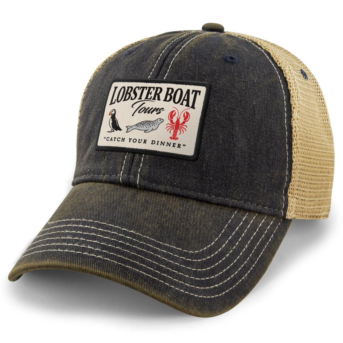 Lobster Boat Tours Dirty Water Trucker Hat
