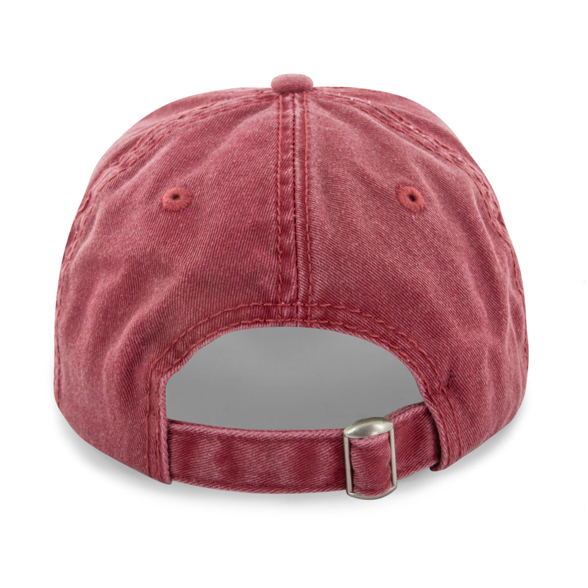 Born Into It Template Dad Hat shown from the back with adjustable strap and classic design in neutral colors.