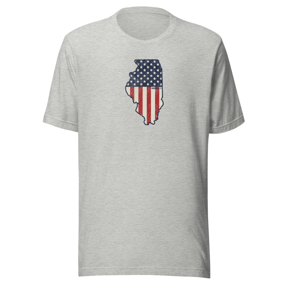 Illinois Stars & Stripes Unisex t-shirt